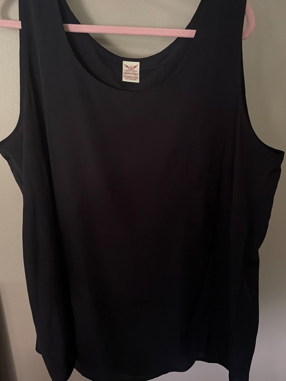Faded Glory Black Scoop Neck Tank Top